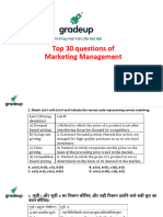 Top 30 Questions of Marketing Management