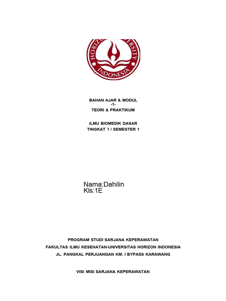 Modul Ilmu Biomedik Dasar Keperawatan | PDF | Pengembangan Diri | Sains ...