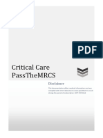 Critical Care PASSTHEMRCS
