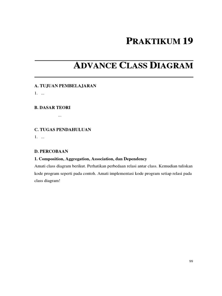 Bab 19 Advance Class Diagram Pdf