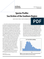 7211 Species Profile - Sea Urchins of The Southern Region