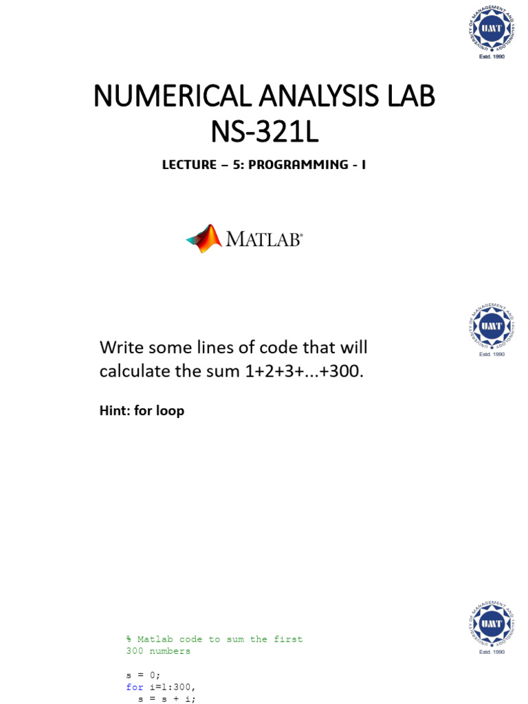 Numerical Analysis Lab5 PDF