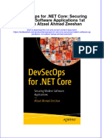(Download PDF) Devsecops For Net Core Securing Modern Software Applications 1St Edition Afzaal Ahmad Zeeshan Online Ebook All Chapter PDF