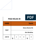 Jadwal Kelas x Dan Xi Semester Genap Bulan Terakhir-1