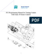 NC-Programming Manual For Turning Centers With Fanuc 30 Series Controls