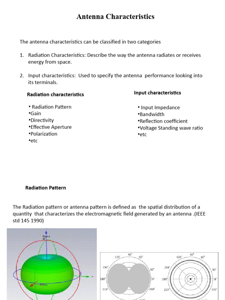 Key Antenna Characteristics Explained | PDF | Antenna (Radio ...