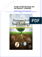 (Download PDF) Fundamentals of Soil Ecology 3Rd Edition David C Coleman Online Ebook All Chapter PDF