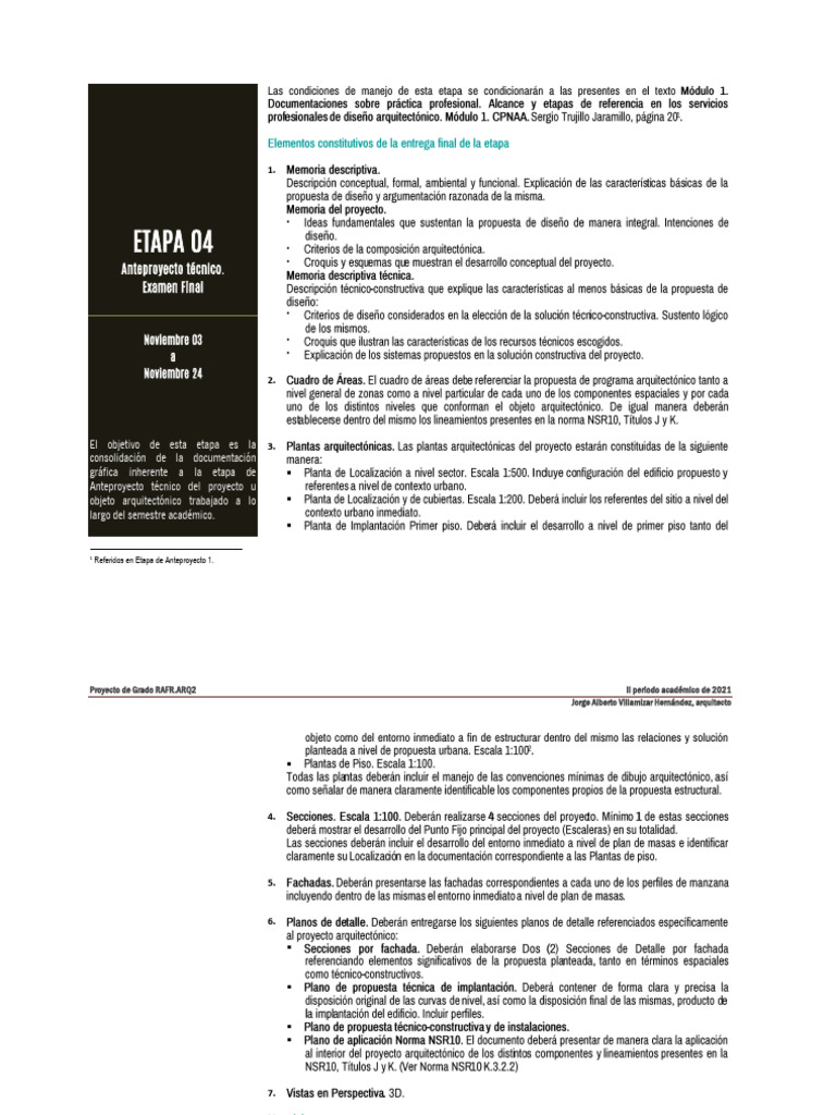 Anteproyecto Técnico: Guía de Entrega Final | PDF