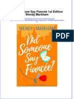 (Download PDF) Did Someone Say Fiancee 1St Edition Wendy Markham Online Ebook All Chapter PDF