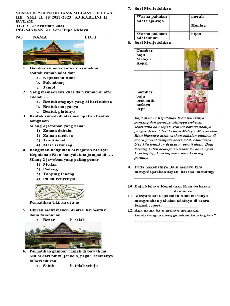 Seni Budaya Melayu Kepulauan Riau | PDF