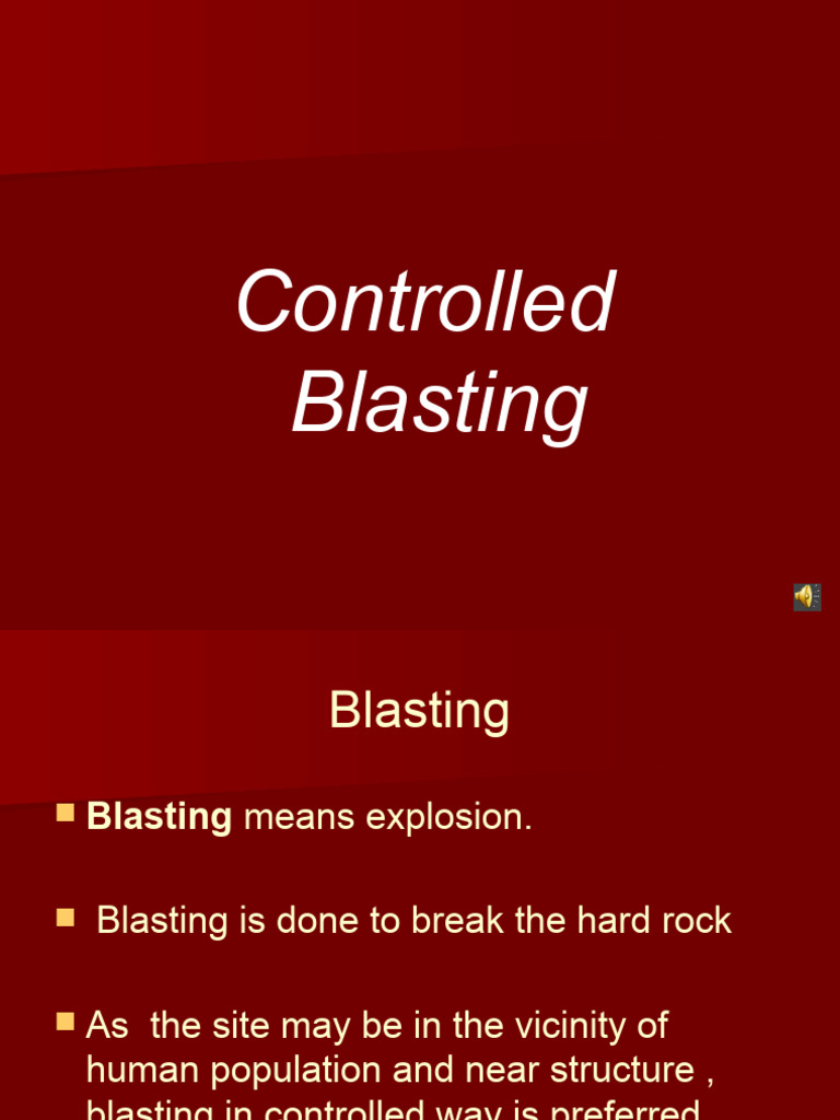 Controlled Blasting Pdf Explosion Fracture