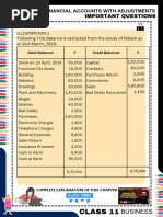 Financial Accounts With Adjustments