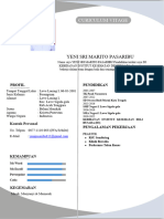 Yeni Sri Marito Pasaribu: Curiculum Vitage