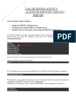 Manual instalación y configuración DHCP Ubuntu