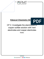 CP 4 - Electrolysis of Copper Sulfate Solution