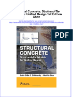 [Download pdf] Structural Concrete Strut And Tie Models For Unified Design 1St Edition Chen online ebook all chapter pdf 