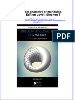 [Download pdf] Differential Geometry Of Manifolds Second Edition Lovett Stephen T online ebook all chapter pdf 