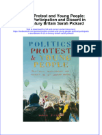 [Download pdf] Politics Protest And Young People Political Participation And Dissent In 21St Century Britain Sarah Pickard online ebook all chapter pdf 
