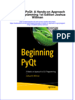 (Download PDF) Beginning Pyqt A Hands On Approach To Gui Programming 1St Edition Joshua Willman Online Ebook All Chapter PDF