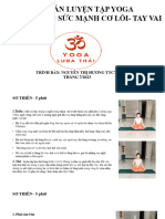 GIÁO ÁN LUYỆN TẬP YOGA CHỦ ĐỀ TĂNG SỨC MẠNH CƠ LÕI- TAY VAI NGUYỄN THỊ HƯƠNG TTC79