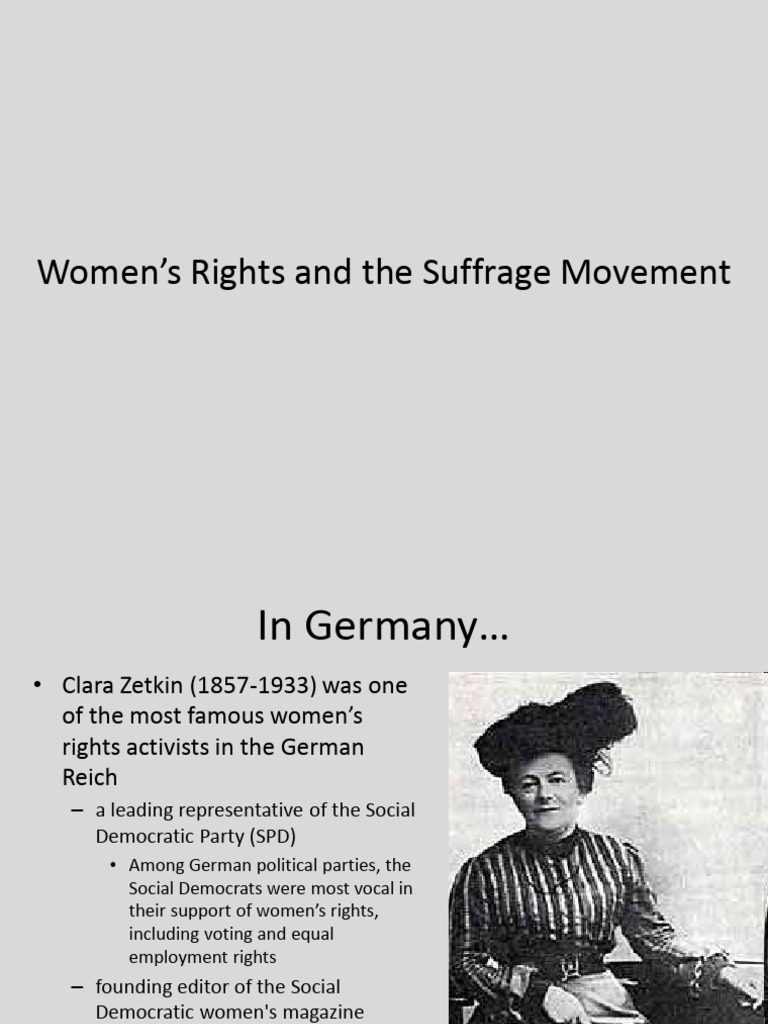 Women's Rights and The Suffrage Movement | PDF | Suffragette | Emmeline ...
