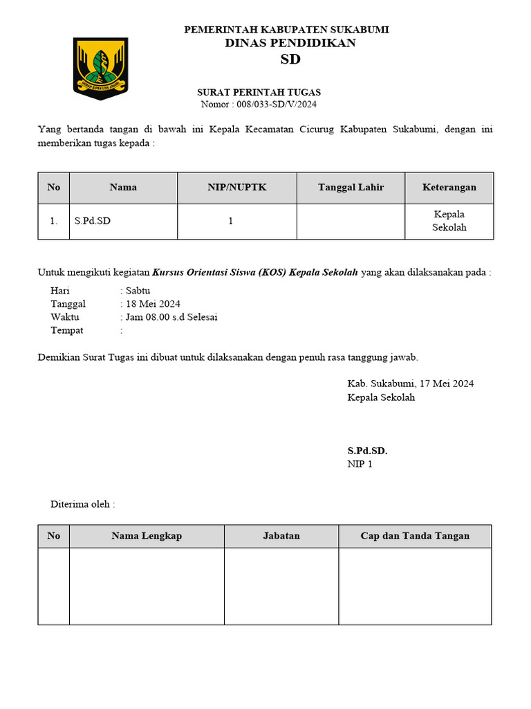 Contoh Sppd 2024 Pdf