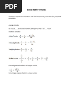 Basic-Math-Formulas in learning Math