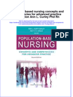 (Download PDF) Population Based Nursing Concepts and Competencies For Advanced Practice 2Nd Edition Ann L Curley PHD RN Online Ebook All Chapter PDF