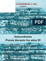Presentación Poesía y Teatro Posteriores Al 36