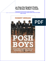 (Download PDF) Posh Boys How The English Public Schools Ruin Britain Robert Verkaik Online Ebook All Chapter PDF