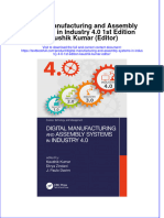 [Download pdf] Digital Manufacturing And Assembly Systems In Industry 4 0 1St Edition Kaushik Kumar Editor online ebook all chapter pdf 