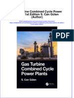 [Download pdf] Gas Turbine Combined Cycle Power Plants 1St Edition S Can Gulen Author online ebook all chapter pdf 