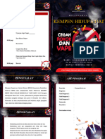 Template Buku Program Design Sijil Kempen Hidup Sihat , Cegah Rokok Dan Vape Bi-fold [Cikgugrafik]