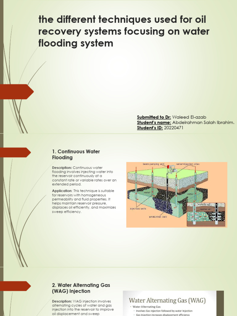 The Different Techniques Used For Oil Recovery Systems | Download Free ...