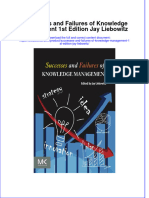 [Download pdf] Successes And Failures Of Knowledge Management 1St Edition Jay Liebowitz online ebook all chapter pdf 