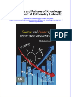 (Download PDF) Successes and Failures of Knowledge Management 1St Edition Jay Liebowitz Online Ebook All Chapter PDF