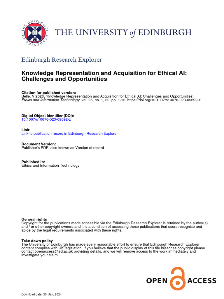 Knowledge Representation and Acquisition For Ethical AI Challenges and ...
