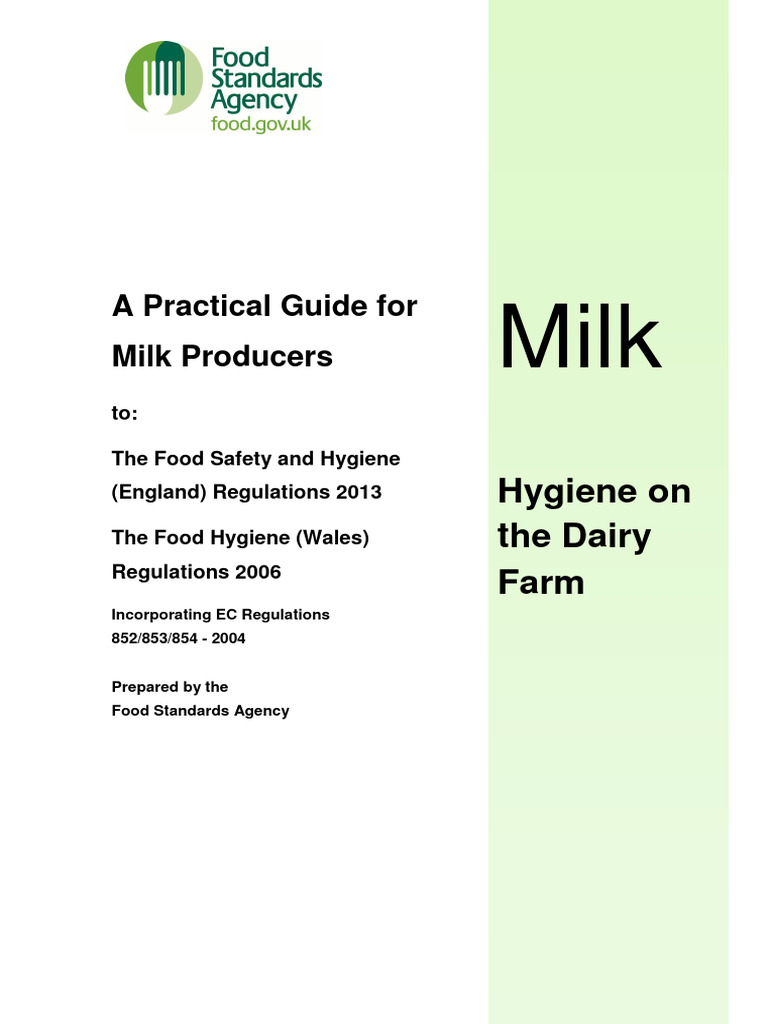 Dairy Farm Milk Hygiene Guide | PDF | Dairy | Food Safety