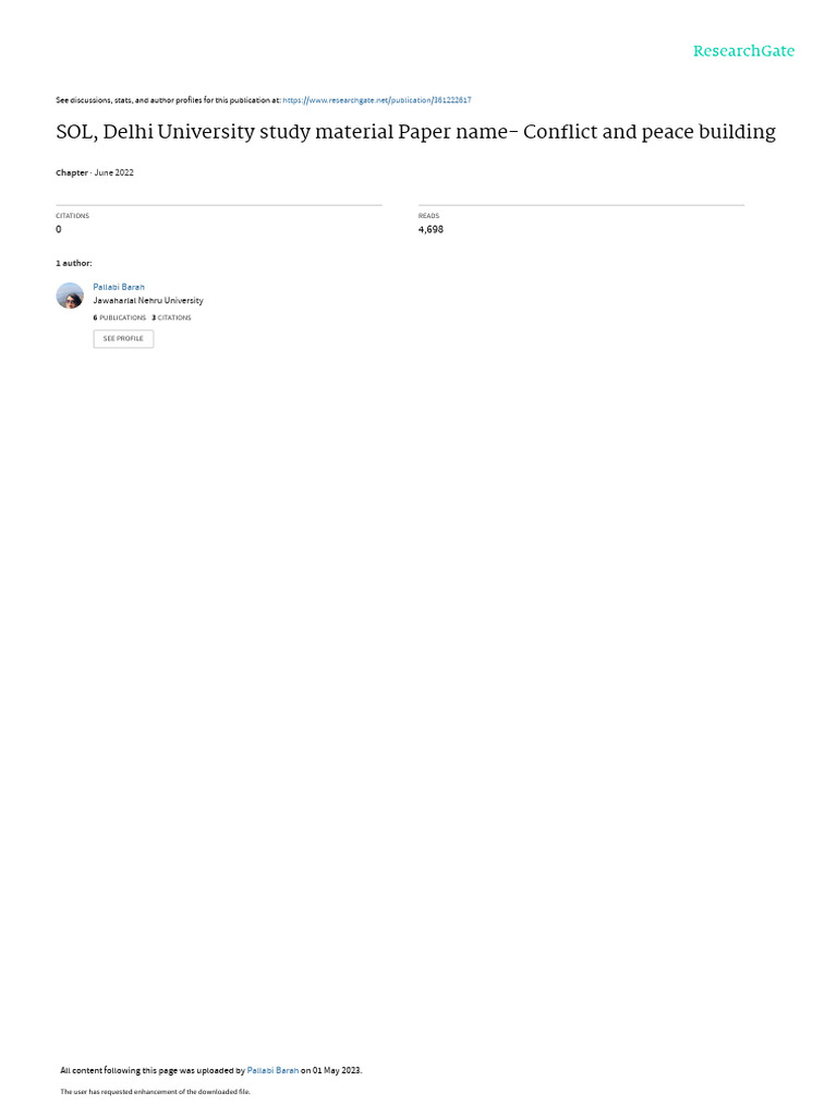 Sol study material conflict response pdf negotiation conflict
