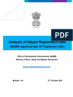 Buletin VII Analysis of Udyam Registration Data