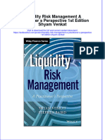 [Download pdf] Liquidity Risk Management A Practitioner S Perspective 1St Edition Shyam Venkat online ebook all chapter pdf 
