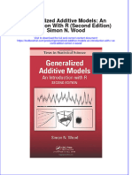 [Download pdf] Generalized Additive Models An Introduction With R Second Edition Simon N Wood online ebook all chapter pdf 