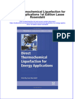 (Download PDF) Direct Thermochemical Liquefaction For Energy Applications 1St Edition Lasse Rosendahl Online Ebook All Chapter PDF