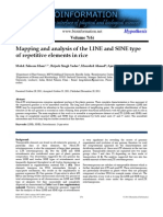 Mapping and analysis of the LINE and SINE type of repetitive elements in rice 