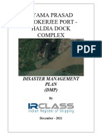Syama Prasad Mookerjee Port - Haldia Dock Complex: Disaster Management Plan (DMP)