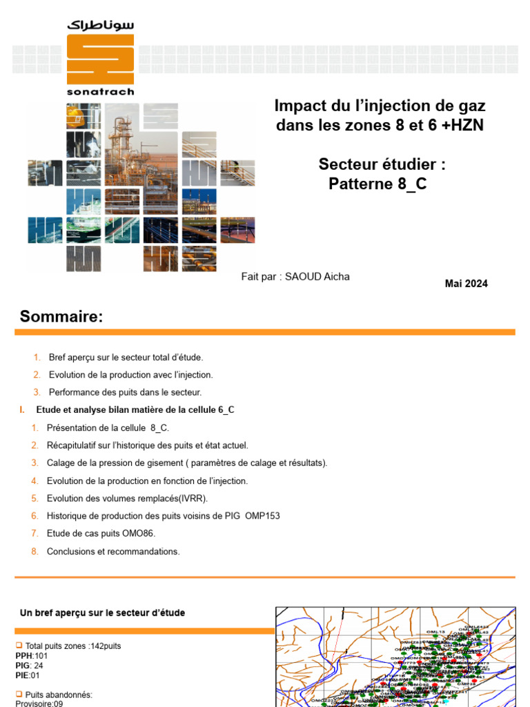 Impact de l'injection de gaz en zones 6 et 8 | PDF | Forage | Injection ...