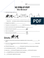 14 - The Story of Stuff - Video Worksheet