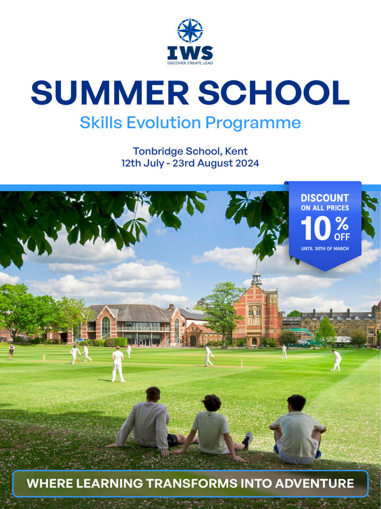 IWS Summer School at Tonbridge 2024 | PDF | Science, Technology ...