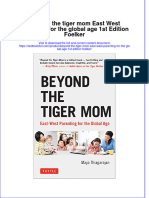 (Download PDF) Beyond The Tiger Mom East West Parenting For The Global Age 1St Edition Foelker Online Ebook All Chapter PDF