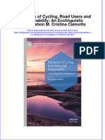 [Download pdf] Discourses Of Cycling Road Users And Sustainability An Ecolinguistic Investigation M Cristina Caimotto online ebook all chapter pdf 